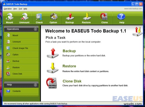 สำรองข้อมูล Windows ของคุณอย่างง่ายดายด้วย Easeus Todo Backup