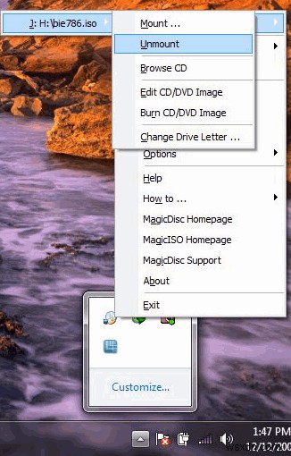MagicDisc สร้าง/เมาต์/เลิกเมาต์อิมเมจดิสก์ของคุณใน Windows