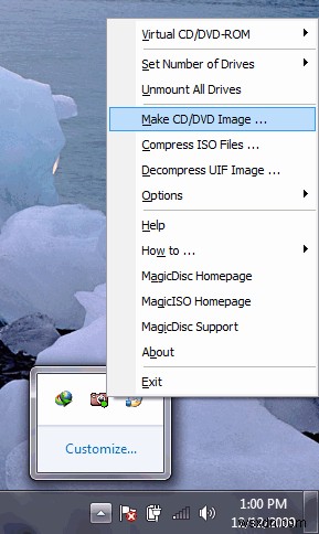 MagicDisc สร้าง/เมาต์/เลิกเมาต์อิมเมจดิสก์ของคุณใน Windows