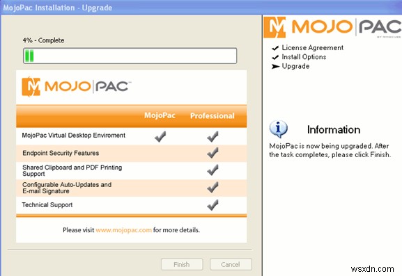 Mojopack ช่วยให้คุณสามารถพกพา Windows XP ของคุณในไดรฟ์ USB