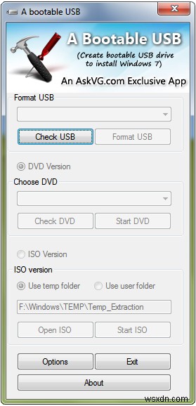 อีกหนึ่งวิธีในการติดตั้ง Windows 7/Vista/Server 2008 จากไดรฟ์ USB