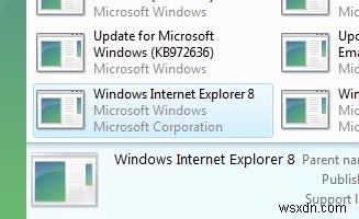 วิธีถอนการติดตั้ง Internet Explorer 8 ใน Windows Vista
