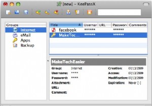 ปกป้องรหัสผ่านของคุณด้วย KeePassX