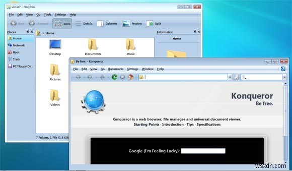 เปลี่ยน Kubuntu Jaunty เป็น Windows 7 ใน 3 ขั้นตอนง่ายๆ