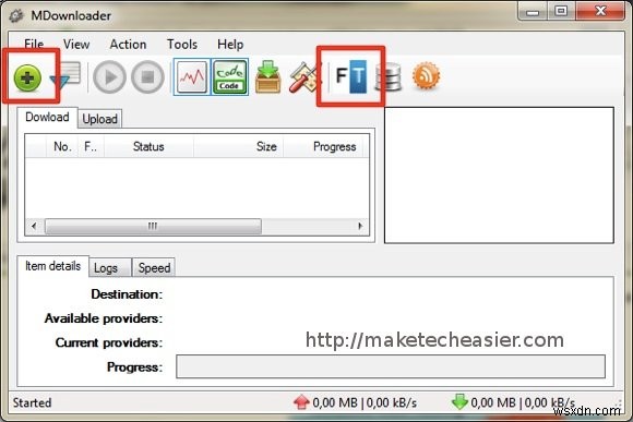 MDownloader:ดาวน์โหลดไฟล์ที่ง่ายกว่าจากบริการแชร์ไฟล์