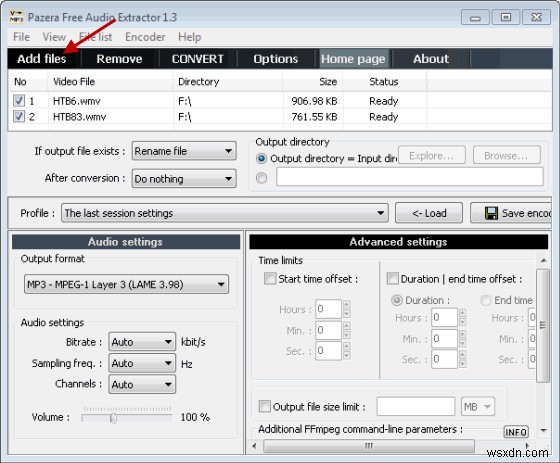 วิธีการแยกเสียงจากไฟล์วิดีโอโดยใช้ Pazera Audio Extractor