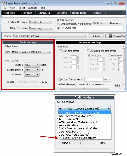 วิธีการแยกเสียงจากไฟล์วิดีโอโดยใช้ Pazera Audio Extractor