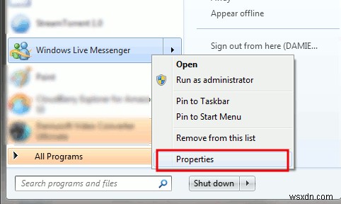 Snippet:ทำให้ Windows Live Messenger ย่อเล็กสุดที่แถบสถานะ