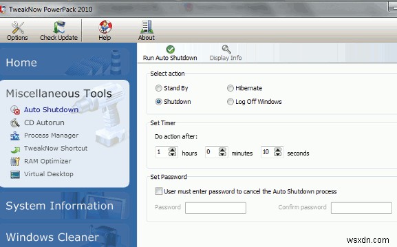 TweakNow PowerPack 2010:แอปพลิเคชัน Tweaker ที่ครอบคลุมสำหรับ Windows