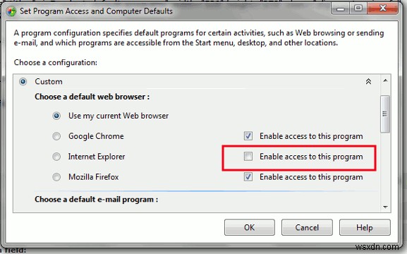 Snippet:Remove IE As the Default Web Browser in Windows 7