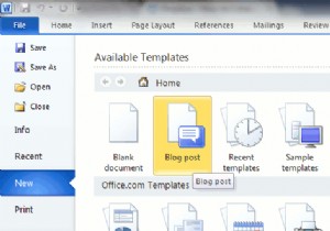 วิธีใช้ Word 2010 เป็นตัวแก้ไขบล็อกออฟไลน์
