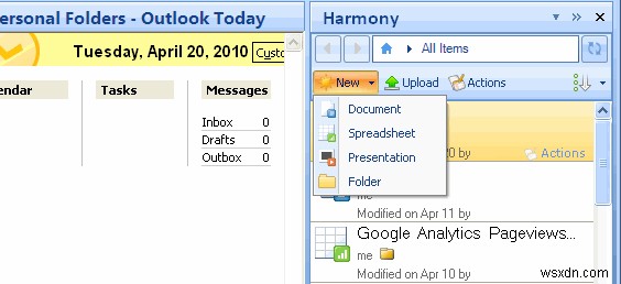 วิธีจัดการเอกสาร Google เอกสารจาก Microsoft Outlook