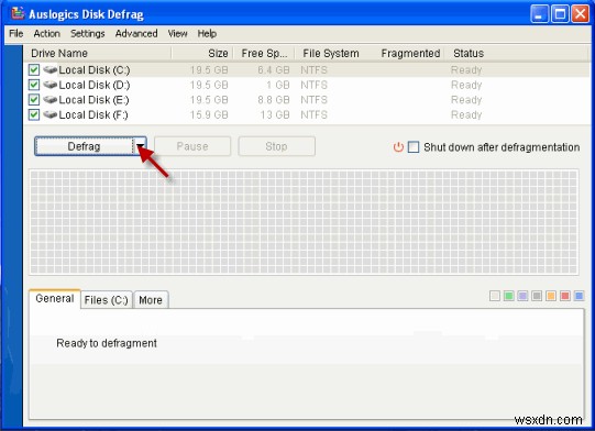 จัดเรียงข้อมูลบนดิสก์ของคุณด้วย Auslogics Disk Defrag