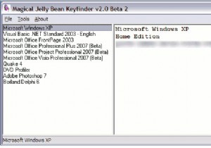 ค้นหาคีย์ผลิตภัณฑ์ของซอฟต์แวร์ Microsoft และคีย์ซีเรียลของ Windows XP, Vista และ Windows 7