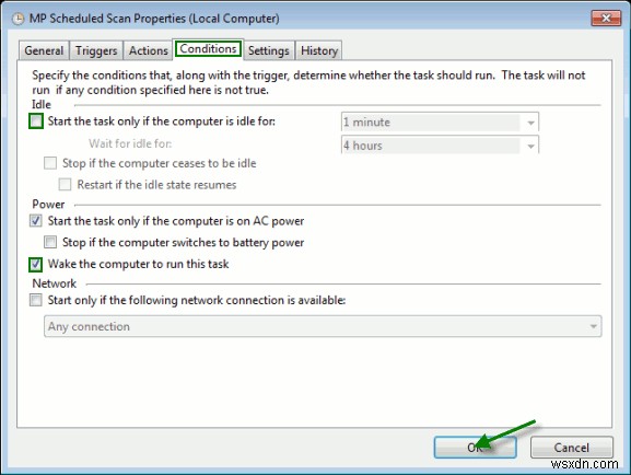 วิธีกำหนดเวลา Microsoft Security Essential เพื่อทำงานในเวลากลางคืน