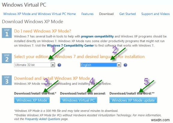 คำแนะนำทีละขั้นตอนในการติดตั้งโหมด Windows XP ใน Windows 7