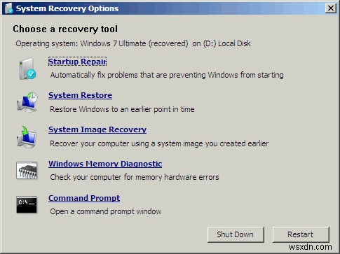 วิธีการสร้างดิสก์ซ่อมแซมระบบใน Windows 7