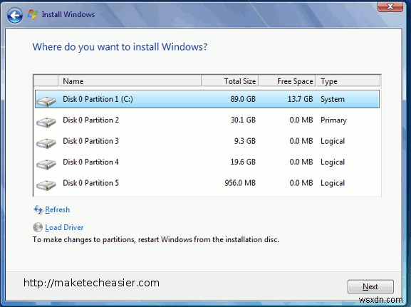 วิธีติดตั้ง Windows 7 ใหม่โดยไม่ต้องฟอร์แมตฮาร์ดไดรฟ์ 