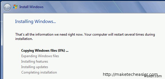 วิธีติดตั้ง Windows 7 ใหม่โดยไม่ต้องฟอร์แมตฮาร์ดไดรฟ์ 