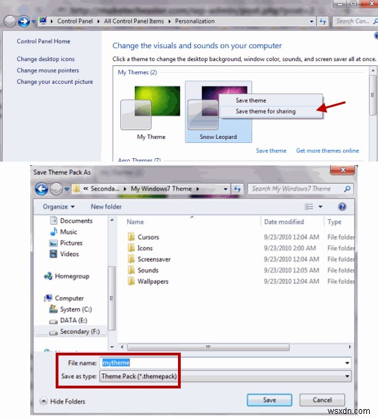 วิธีสร้างธีม Windows7 ของคุณเอง