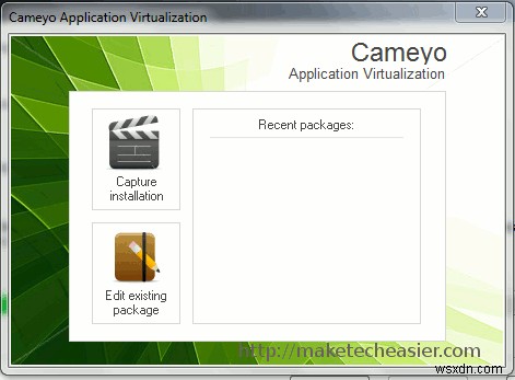 Cameyo:จำลองแอปพลิเคชันของคุณและทำให้เป็นแบบพกพา (Windows เท่านั้น)