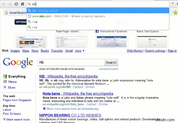 Snippet:เปิดใช้งาน Google ค้นหาทันใจในแถบอเนกประสงค์ของ Google Chrome (เฉพาะ Windows)