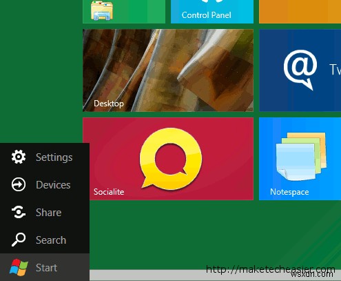 ดูอย่างรวดเร็วที่ Windows 8