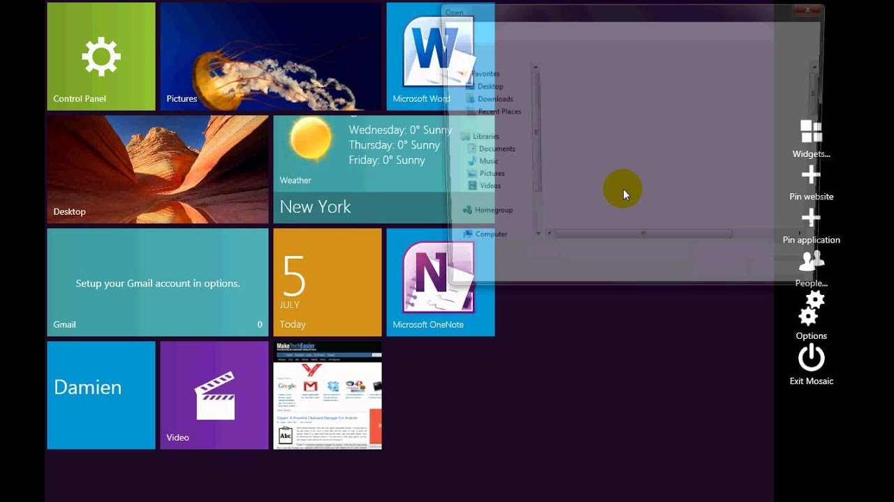 วิธีเปลี่ยน Windows 7 ให้เป็น Windows 8 Lookalike