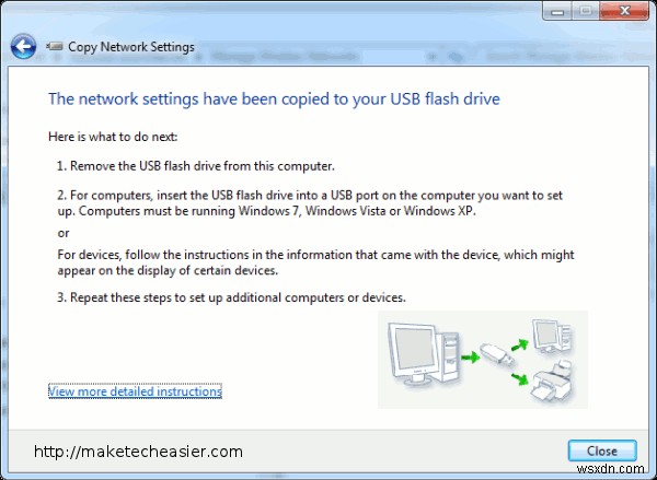 วิธีแชร์การตั้งค่าการเชื่อมต่อไร้สายผ่านไดรฟ์ USB