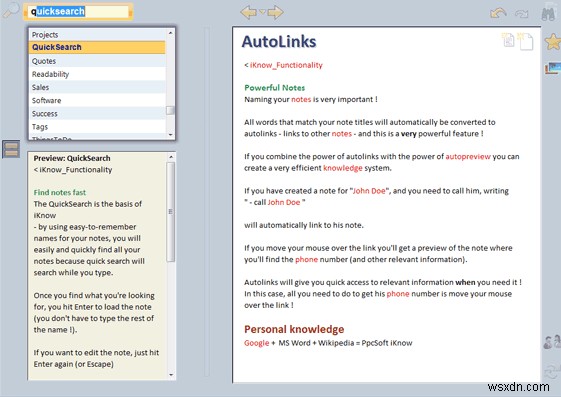 PpcSoft iKnow 2011 Professional Edition – ทางเลือกที่ยอดเยี่ยมสำหรับ OneNote