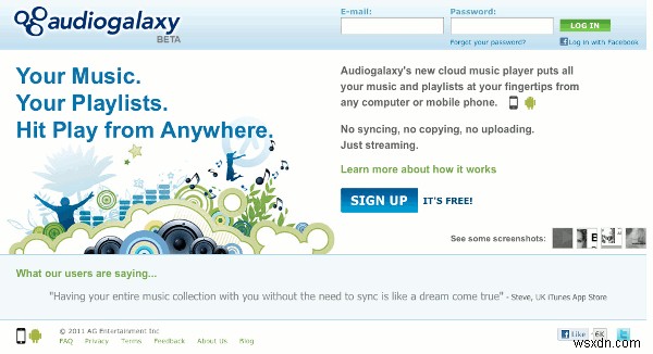 AudioGalaxy:วิธีที่ง่ายที่สุดในการสตรีมเพลงไปยัง Android และ iOS
