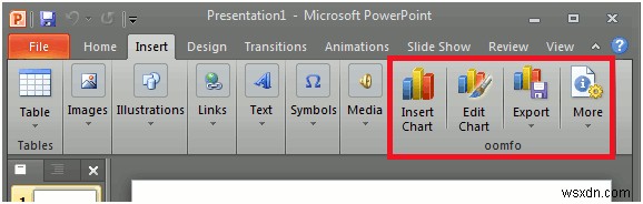 Oomfo:สร้างแผนภูมิอันน่าทึ่งสำหรับงานนำเสนอ PowerPoint