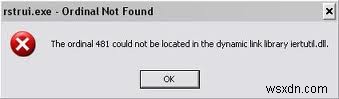 วิธีการแก้ไขข้อผิดพลาด iertutil.dll ของ Windows XP