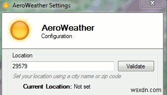 รับการแจ้งเตือนการเปลี่ยนแปลงสภาพอากาศด้วย AeroWeather สำหรับ Windows 7