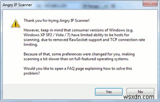 สแกนพอร์ตและที่อยู่ IP ของคุณด้วย Angry IP Scanner