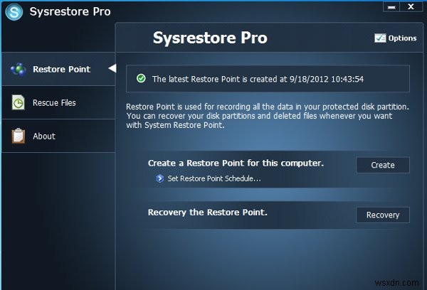 รีวิว SysRestore Pro + แจกฟรี (สิ้นสุดการแข่งขัน)