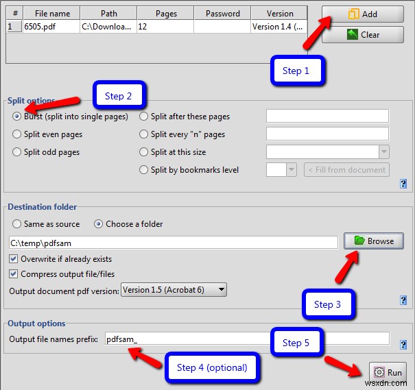 วิธีแยกไฟล์ PDF ใน Windows