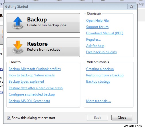 แจกฟรี:Backup4All Professional [Windows] (ปิดการประกวด)