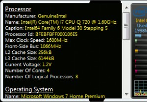 5 แกดเจ็ตข้อมูลระบบสำหรับ Windows 7