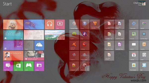 เปลี่ยนภาพพื้นหลังของหน้าจอเริ่มต้นของ Windows 8