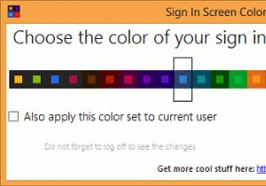 วิธีการเปลี่ยนสีของหน้าจอลงชื่อเข้าใช้ใน Windows 8