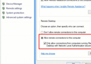 การตั้งค่าเดสก์ท็อประยะไกลใน Windows 8