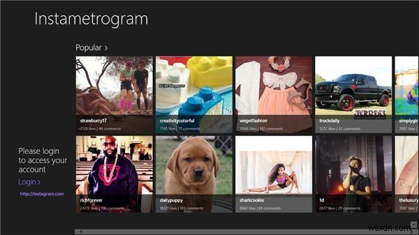 ใช้ Instametrogram เพื่อดู แสดงความคิดเห็น และรับรูปภาพ Instagram ที่ติดแท็กตำแหน่งทางภูมิศาสตร์ใน Windows 8
