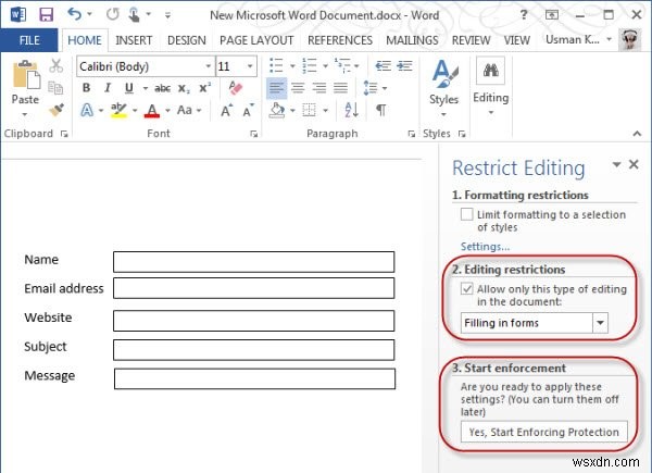 3 วิธีในการปกป้องเอกสารของคุณใน Microsoft Word 2013