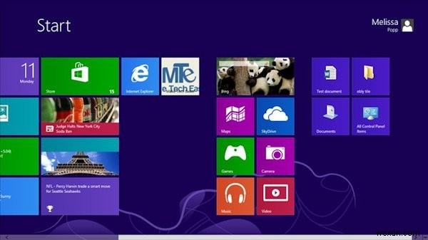 วิธีการปักหมุดที่หน้าจอเริ่มต้นของ Windows 8