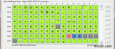 ตัวเลือกแผนที่อักขระ 3 ตัวสำหรับ Windows