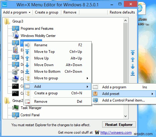 วิธีการเพิ่มตัวเลือกการปิดระบบและรีสตาร์ทในเมนูบริบทของแถบงาน [Windows 8]