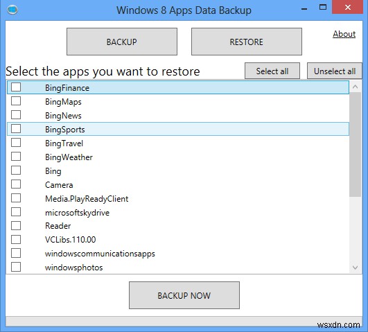 วิธีสำรองข้อมูลแอปใน Windows 8