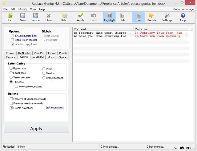 ชุดแทนที่คำใน Microsoft Word และ Excel