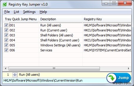 Registry Key Jumper:วิธีง่ายๆ ในการเข้าถึงรีจิสทรีของคุณ